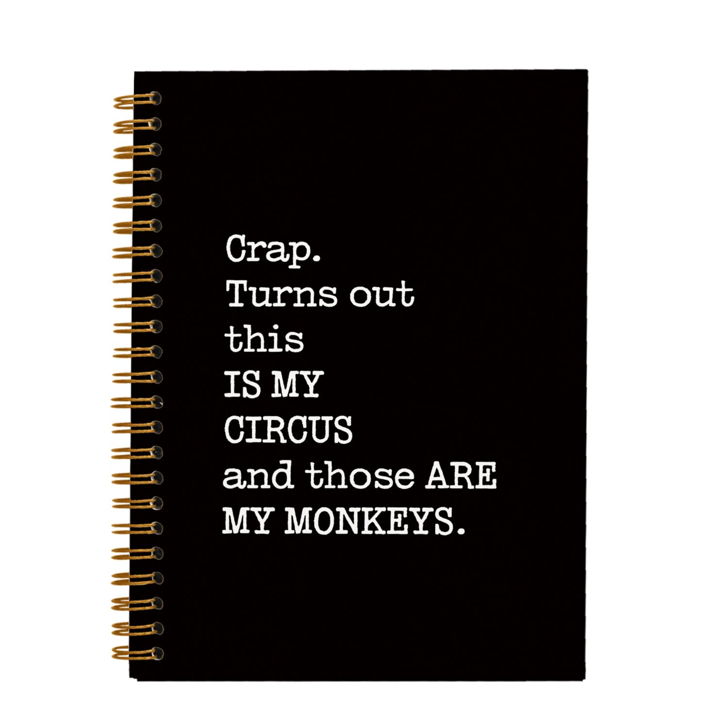 hold fizz Funny Office Gifts Notebook Journal, Gag Fun Gifts for Coworker Employee Colleague Boss Adults Friends, This Is My Circus Monkeys, Sarcastic
