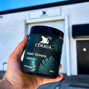 Chuga Organic Super Greens Powder | Vegan Probiotic Superfood Blend 240 g