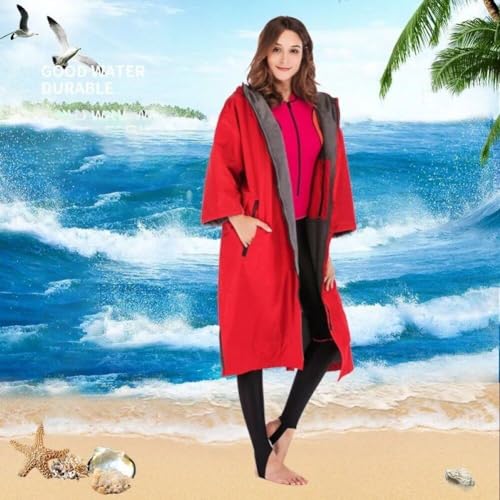 Robe de plage à manches longues imperméable et poncho de surf - 3
