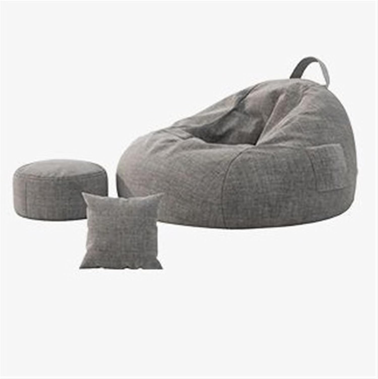 TOWINE Couch Lazy Sofa Bean Bag Single Sofa Creative Removable and Washable Bedroom Single Small Sofa Leisure Chair Lounge Chair for Bedroom Living Room (Color : D, Size : 51 * 51 * 59in)