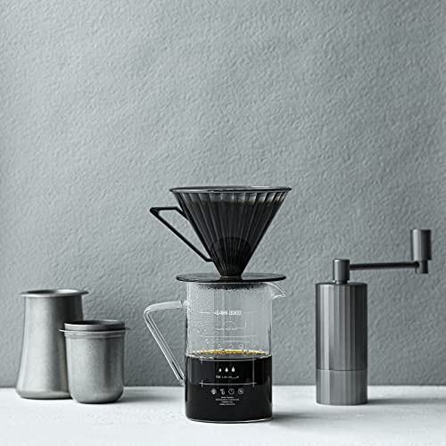 Mhw-3Bomber FC5869B Pour Over Coffee Dripper, V60 Reusable Cone Drip Brew Coffee Filter Cup thumb #3