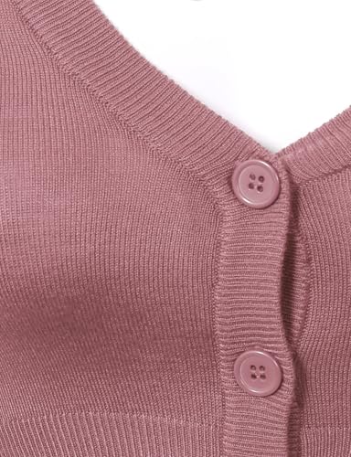 Image of Allsense Women's Cropped Bolero Shrug Cardigan | 3 /4 Sleeve, Button Down, Lightweight Knit Sweater