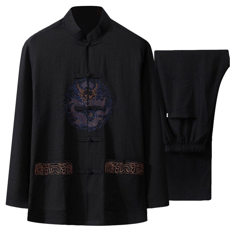 ZooBoo Tai Chi Uniform Shirt - Martial Arts Wing Chun Shaolin Kung Fu Shirt Training Cloths Apparel Clothing