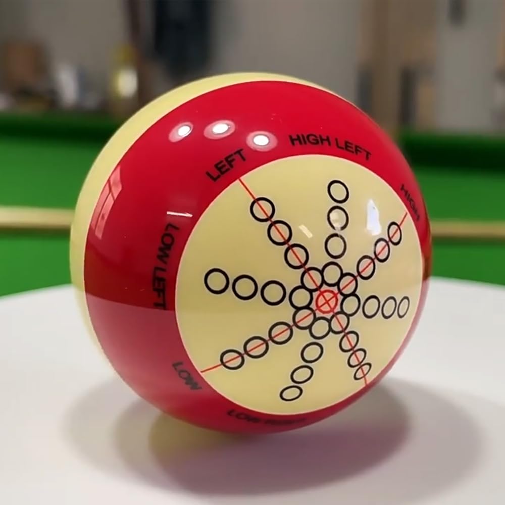 Amazon.co.jp: ビリヤードキューボール 赤白樹脂製ビリヤード