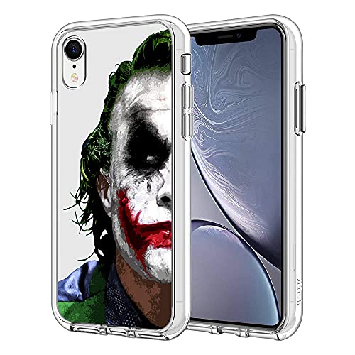 Cool Joker Compatible with iPhone 13 Pro Max Clear Case, Fashion Design Shockproof Full Protection Phone Case for Men/Women/Girl/Boy (Joker-1)
