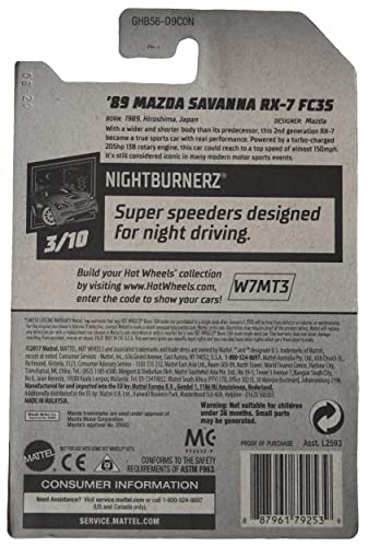 Hot Wheels Mazda Savanna RX-7 FC3S 1:64 escala miniatura 2