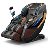 Gethope Massage Chair Full Body 4D Zero Gravity Massage Chair Recliner with 57.1' SL-Track Shiatsu Massage Lumbar Heat 40 Airbags Foot Rollers AI Voice 7' Touchscreen Bluetooth