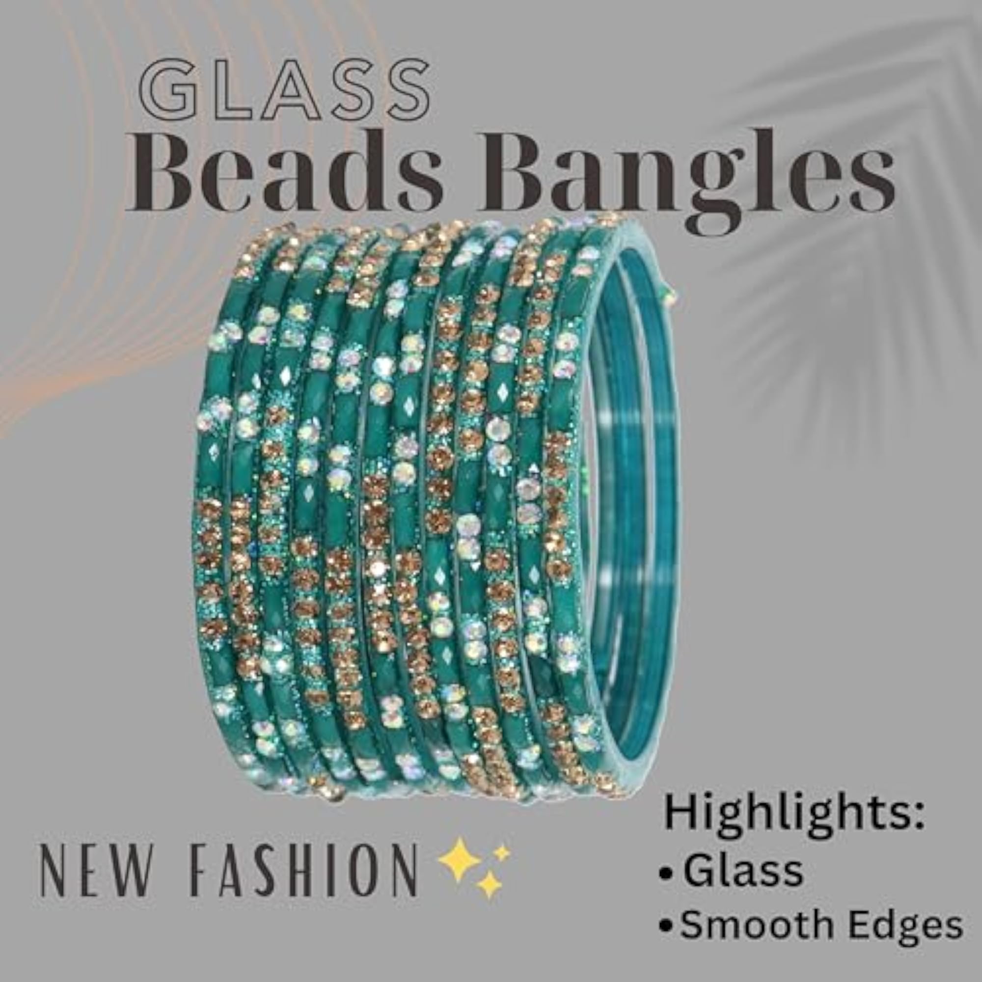 Indian Fashionable Bangles Set Stylish Glass Bangles LV_KS5--2.6