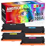Hohe Ergiebigkeit: 12.500 Seiten für 508X schwarze Toner und 9.500 Seiten für 508X Farbtoner bei 5% Deckung (Letter/A4) kompatibel M553 M577 Tonerkartusche