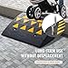 VEVOR Rubber Curb Ramp 6'' Rise Height Sidewalk Threshold Ramp, 14.6'' Width 19.3'' Length Driveway Ramp 33069 lbs Load Capacity for Curb for Forklifts, Trucks, Buses, Cars, Wheelchairs, Bike