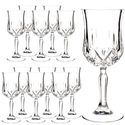 YANGNAY Wine Glass Set of 12-7 oz Wine Glasses for Red or White Wine, Ideal for Daily Use & Special...