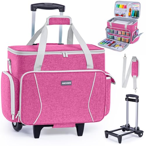 AMOIGEE Rolling Sewing Machine Case