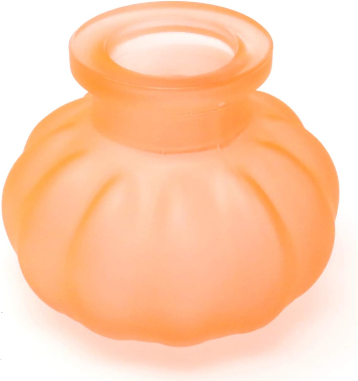 GStar 11" Premium 1 Hose Hookah Complete Set - Mini Pumpkin Hookah Glass Vase (Bright Orange)