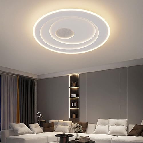 Miniatura 5 de Genérico Araña moderna, lámpara LED de techo regulable, lámparas modernas, lámpara redonda de acrílico empotrada, para comedor, sala de estar,