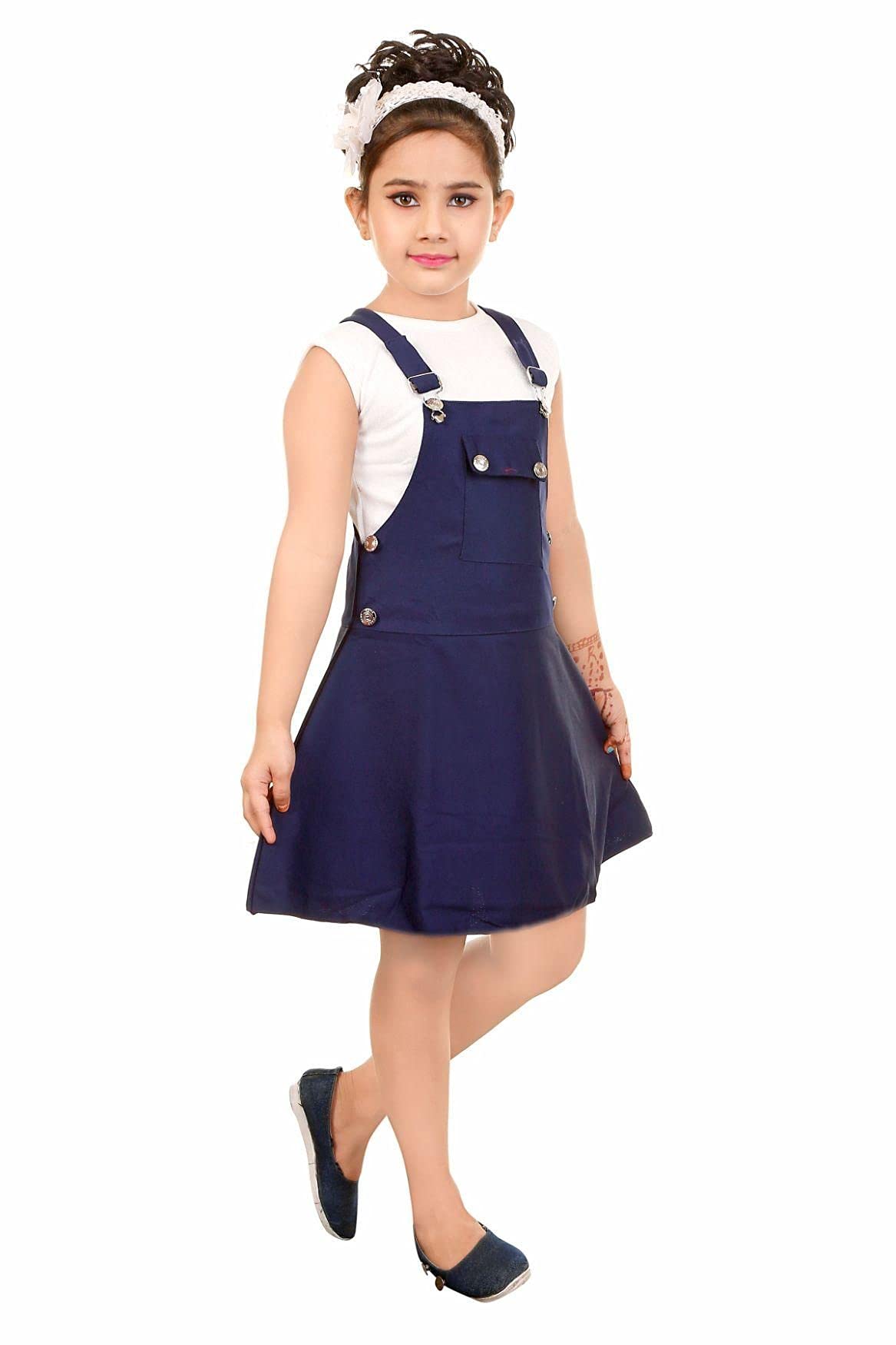Smartbazar Girl's Pretty Dress | Kids Casual | Dress | Partyware | (Blue)