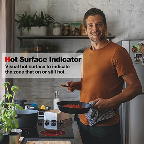 Thermomate Chmb774C 30 Inch Built-In Electric Cooktop With Esms605 24 Inch Electric Single Wall Oven Silver #TOP3