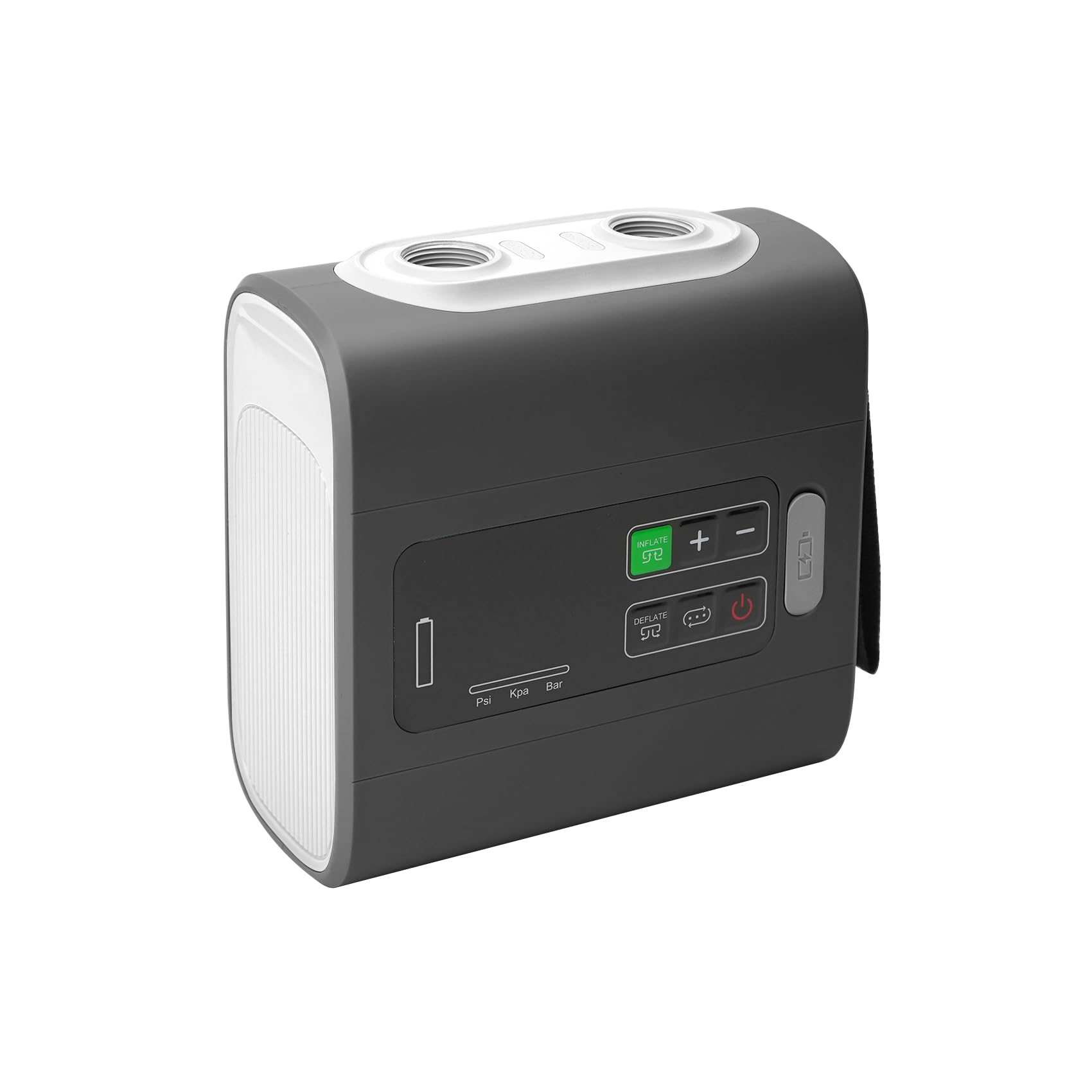 Nilox Air Pump NXOUTDOORPUMP, Tragbarer Luftkompressor Elektrisch Wiederaufladbar, Inflator mit Inflate/Deflate 22 PSI, 5000 mAh Akku, LCD Display, Kompressor Zubehör, für SUP Kajak Camping