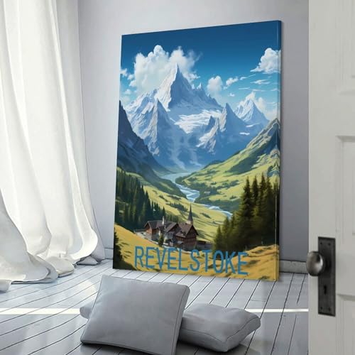 Poster Revelstoke Canada impression sur toile déco murale 40x60