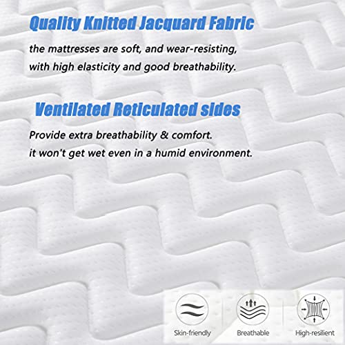 Dreamqi Twin Mattress 8 Inch Memory Foam Hybrid Mattress Breathable Comfortable Mattress In A Box Pressure Relief Sleep Supportive(Twin, 8-Inch) #TOP4