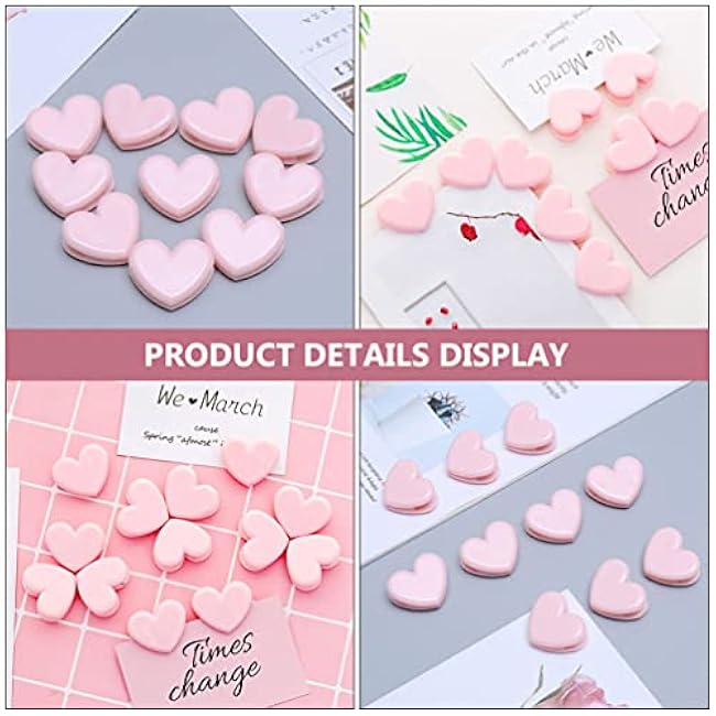 YARNOW 20pcs PlasticBag Clips Heart Shape Chip Bag Sealers Clamps Snack Coffee Potato Storage Sealing Slap Photo Picture Paper Holder for Kitchen Office, , 3.2X2.5X1CM (TWGQRPH1017UYH103K0)