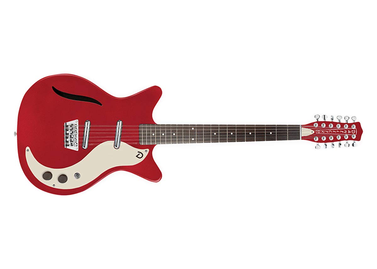 Amazon | Danelectro Vintage 12弦エレキギター - レッドメタリック