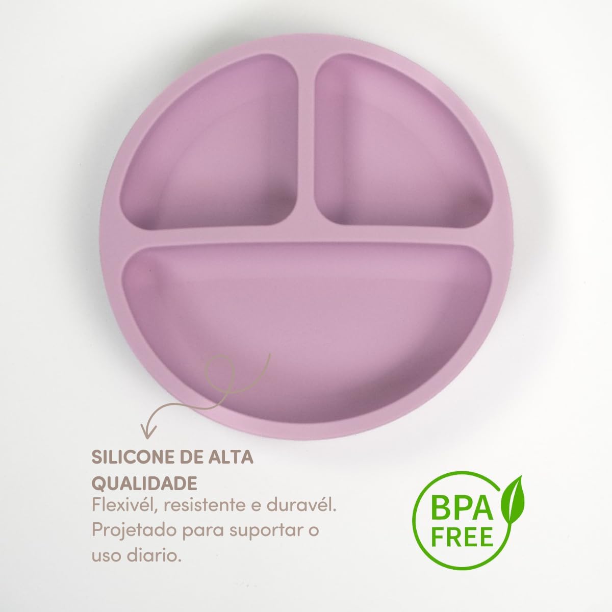 Prato de Silicone com Ventosa para Bebê Antiderrapante Seguro Livre de BPA Introdução Alimentar | Pippo Prato de Silicone com Ventosa para Bebê Antiderrapante Seguro Livre de BPA Introdução Alimentar | Pippo