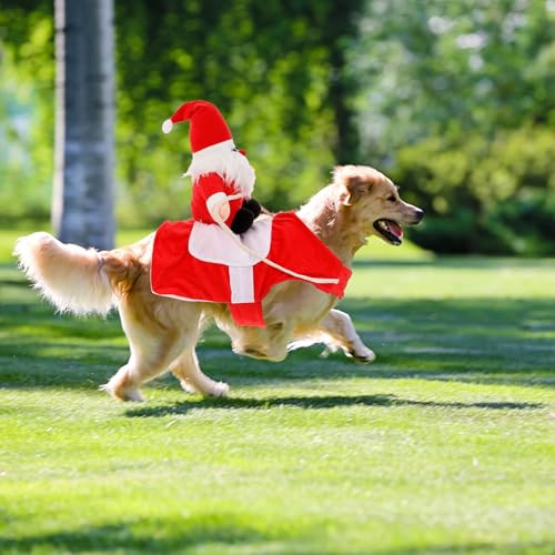 Disfraz para perros Santa Claus M rojo miniatura 4