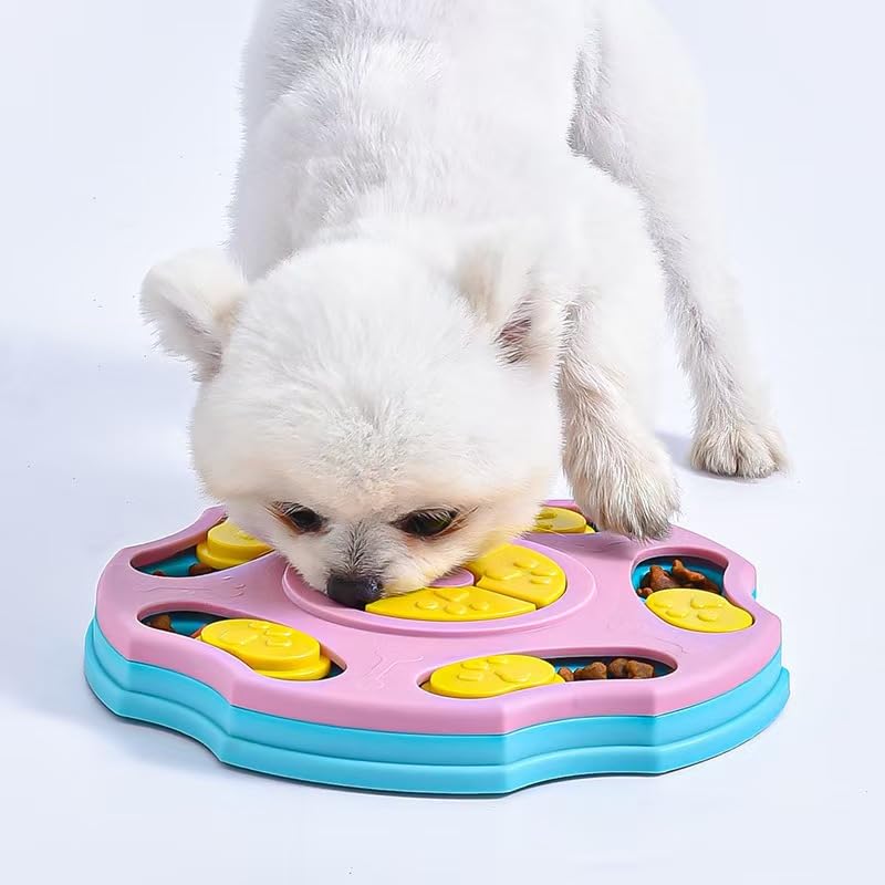 Tierglück Juguetes Interactivos para Perros, Juguetes de Rompecabezas para Perros de Comida Lenta, Dispensador de Premios, Juguetes Intelectuales para Perro Pequeño Mediano Cachorro Gato