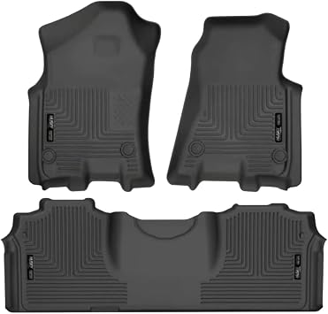 Husky Liners Weatherbeater Floor Mats | Fits 2019-2026 Ram 2500, 19-22 3500 MEGA CAB ONLY | Front & 2nd Row, 3-pc Black - 94131