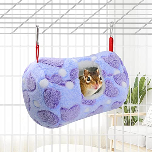Image of Litewoo Sugar Glider Sleeping Pouch Small Animal Hammock Bed Nest, Blue