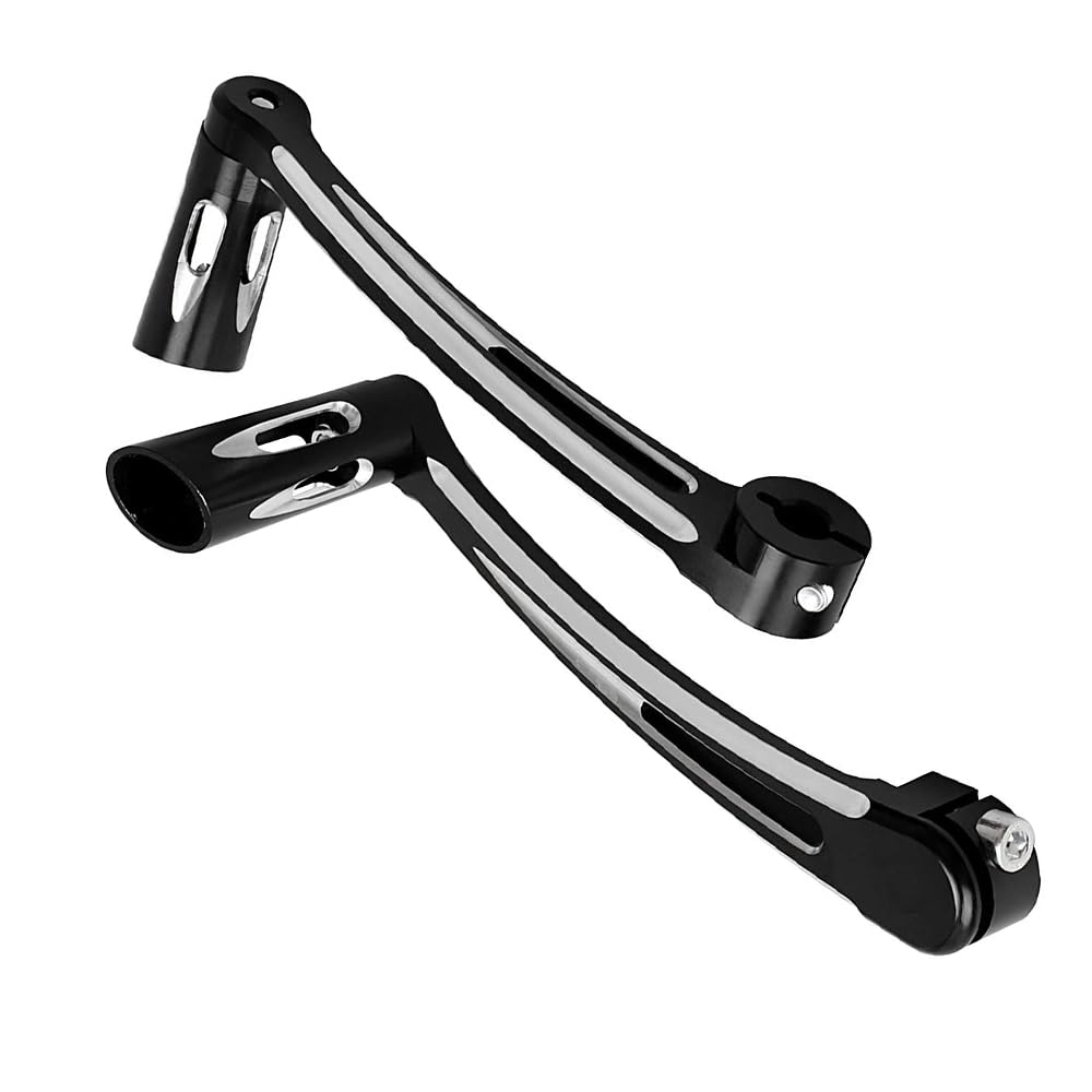 Baceyong Leva del cambio del cambio per moto, compatibile con Ha-rley FLH/T 1997-2016 FL Softail modello 2000-2015, 1997-2017 Touring Road Glide Fatboy Road King, cromato