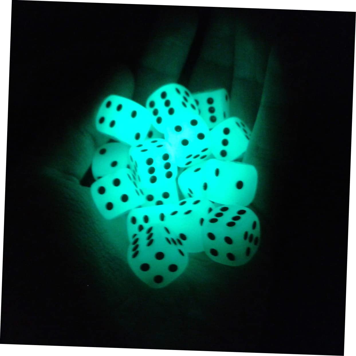 Alasum 72piezas Dados Acrílicos Brillantes para Mesa y Enseñanza Matemática Dados De Caras y Actividades Educativas