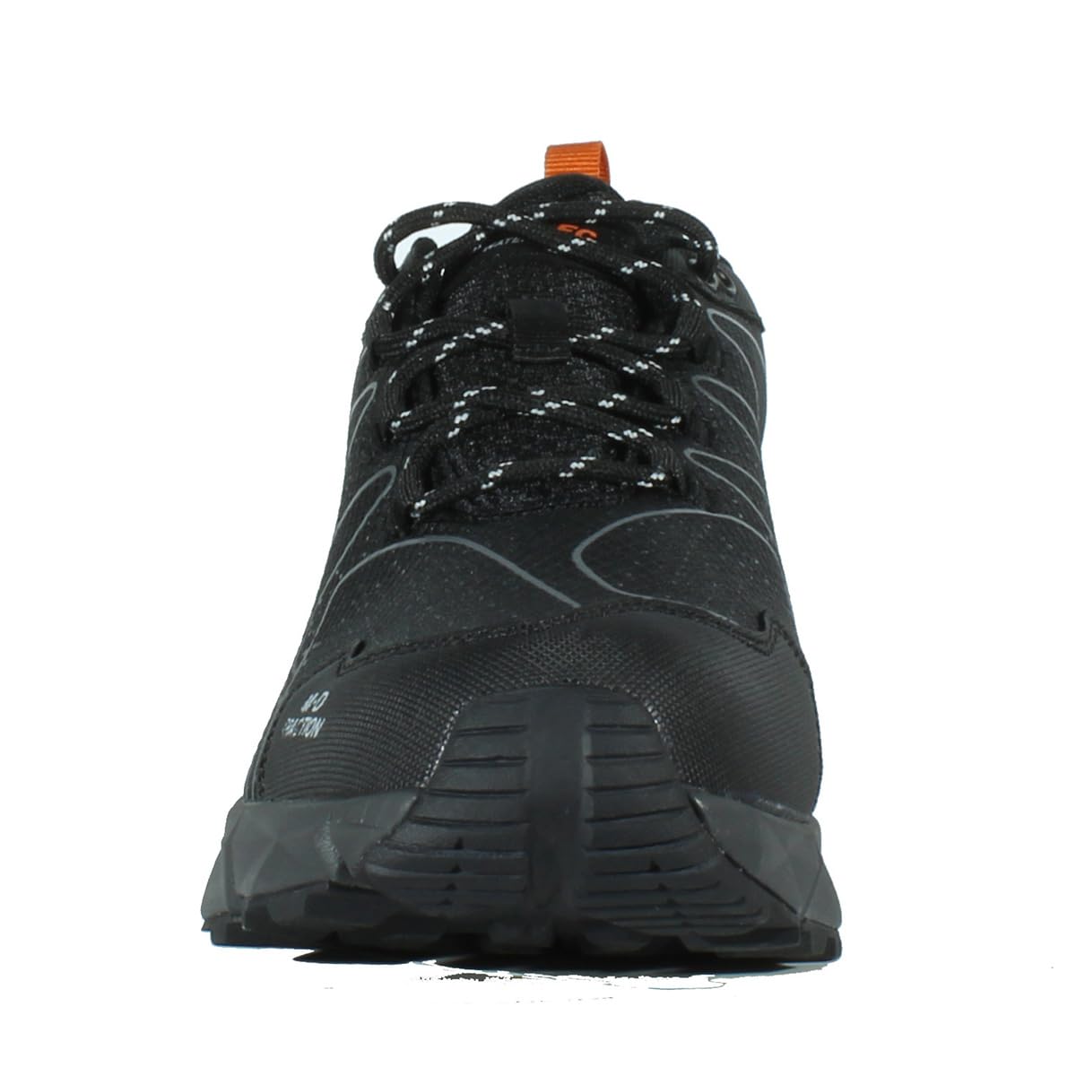 HI-TEC - Zapatillas Trekking Hombre Kinyeti WP | Zapatillas Montaña Hombre, Senderismo | Pies Secos con Membrana Impermeable, Tracción Óptima, Cómodas | Black/Orange Rust, 40