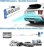 URVOLAX Android 13 Autoradio mit Bildschirm, 10.1 Zoll Wireless Apple CarPlay Android Auto Navi DAB+ 1 Din Radio Bluetooth Car Play Touch Display Monitor 8 Core 32G WiFi 4G GPS 1080P Rückfahrkamera – Ansicht 6