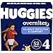 Huggies Overnites Nighttime Baby Diapers, Size 4 (22-37 lbs), 52 Ct