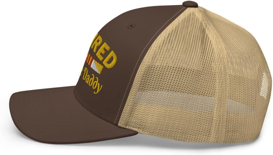 NG Retired Hoochie Daddy Embroidered Curved Bill Trucker Hat Mid Crown Adjustable Funny Cap