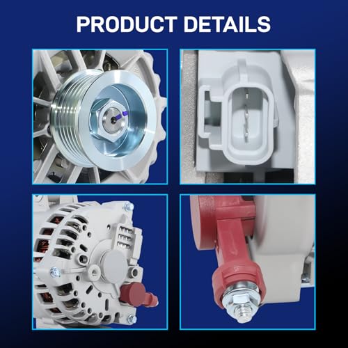 Image of Ford Mustang Alternator Replacement New for 2005 2006 2007 2008 4.0 L V6, 4R3T-AA 4R3T-AB 4R3T-10300-AA 4R3T-10300-AB 4R3Z-10346-AA 6R3T-10300-CB 6R3Z-10346-A 6R3Z-10346-ARM 400-14106 AFD0117