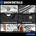 OEDRO Headlight Assemblies Compatible with 2005-2007 Ford F250 F350 F450 F550 Super Duty/ 2005 Ford Excursion, Amber Reflectors Clear Lens, Chrome Housing (Driver & Passenger Side)