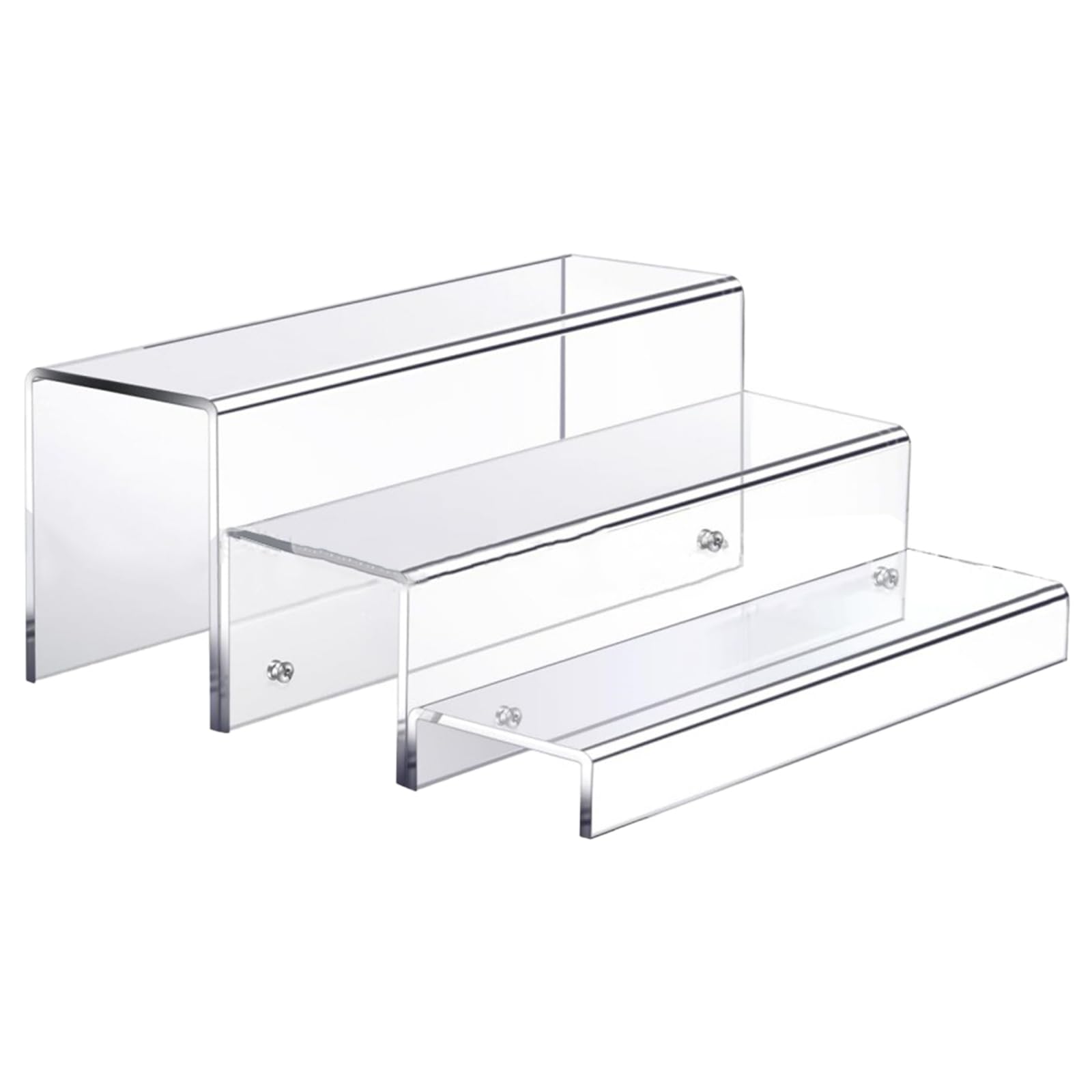 Elnwnnkc 3 Levels Wine Storage Rack Sturdy Acrylics Organizers Home Accessory for Multiple Bottles Organization Kitchen Organization