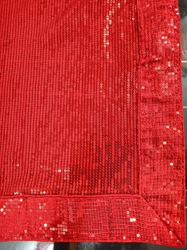 Image of Women's Bollywood Heavy Sequins Embroidery Work Georgette Saree with Unstitched Blouse