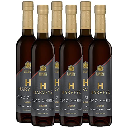 Vino dulce Pedro Ximenez Harveys de 50 cl - D.O. Jerez-Sherry - Bardinet (Pack de 6 botellas)