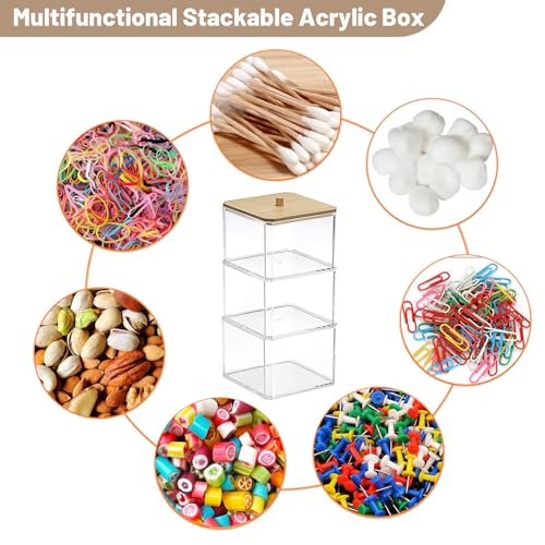 Porte-trombones transparent empilable en acrylique et bambou BTSKY - 5