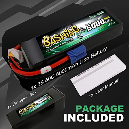 Gens ace 3S lipo 5000mAh 11.1V 3S1P 50C Batteria
