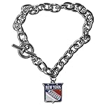 Siskiyou Sports NHL New York Rangers Charm Chain Bracelet