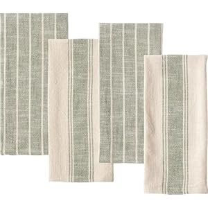 KAF Home Natural Rustic Farmhouse Slubbed Kitchen Towel | 100% Cotton Dish Towel, 18 x 28 Inches | Soft and Absorbent (Olive, Set of 4) KAF Home Natural Rustic Farmhouse Slubbed Kitchen Towel 100 Cotton Dish Towel 18 x 28 Inches Soft and Absorbent Olive Set of 4