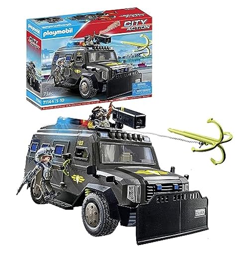 PLAYMOBIL City Action 71144 Fuerzas Especiales Vehículo Todoterreno,con luz y Sonido, Juguetes para niños a Partir de 5 años | Ya disponible en tu tienda friki favorita! En mundofriki.es!