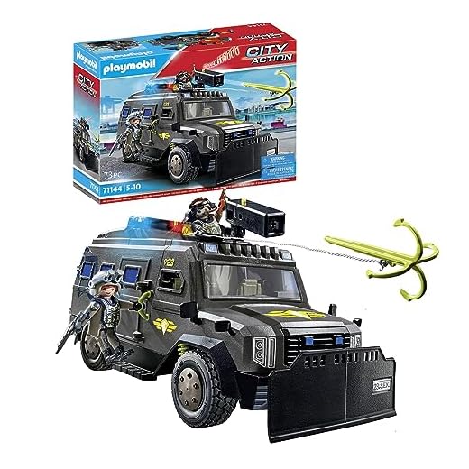 PLAYMOBIL City Action 71144 Fuerzas Especiales Vehículo Todoterreno,con luz y Sonido, Juguetes para niños a Partir de 5 años