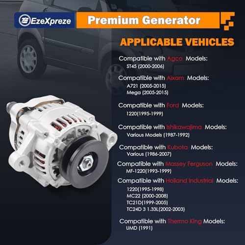 Image of Ezexpreze New Alternator Compatible With Daihatsu Core Hijet Van OE#27060-87201 16241-64010 16241-64011 100211-1640 100211-1650 100211-1680 100211-4450 100211-4660 100211-4690