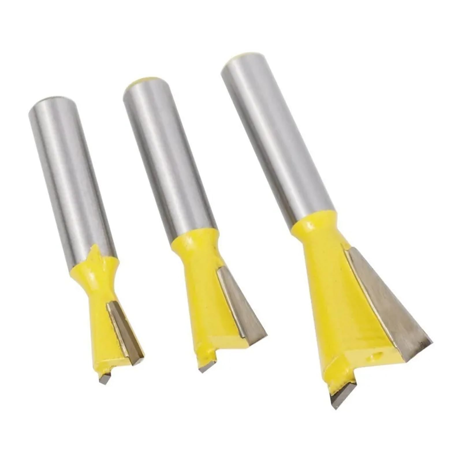 Zestaw frezów do połączeń na jaskółczy ogon 14 stopni, frez do grawerowania drewna, trzpień 8 mm(5pcs Set)