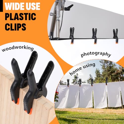 Nuitpy 25 Pack 3.5 Inch Plastic Spring Clamps thumb #6